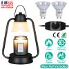 Electric Wax Melt Warmer Lamp Dimmable Fragrance Warmer Wax Candle Melter with 2 GU10 Bulbs Hanging Hook for Living Room Bathroom Office Table Decor