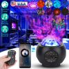 Galaxy Star Projector LED Sky Night Lamp USB Ocean Wave Star Light with Remote Control Wireless Music Speaker for Ceiling Bedroom