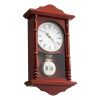 Grandfather Clock, 18 in Classic Vintage Pendulum Clock, Pine Wood & MDF Wall Clocks with Quartz Movement and Quiet Design, for Living Room, Bedroom