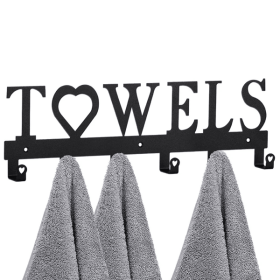 CIFbuy Gothic Black iron Wall Hooks Heavy Duty Wall Mounted Hangers for Bathroom Kitchen Entryway(TikTok, temu pick-up service)