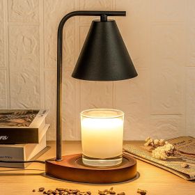 Candle Warmer Lamp with Timer Black, Birthday Gifts for Women Men, House Warming Gifts New Home Decor Aesthetic Black Walnut