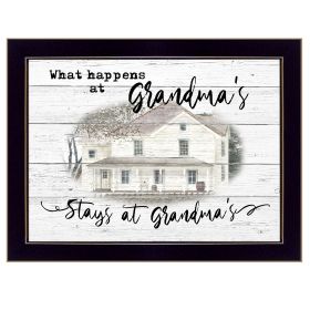 "Stays at Grandma's" By Billy Jacobs, Ready to Hang Framed Print, Black Frame