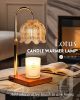 Flower Candle Warmer Lamp with Timer & Dimmer, Adjustable Height Candle Warmer, Birthday Valentines Day Gifts for Women Mom