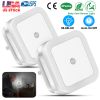 2Packs LED Night Lights Plug-in Light Sensor Lamps Cordless Indoor LED Lighting For Postpartum Mother Babysitter Aged Parent Bedroom Bathroom