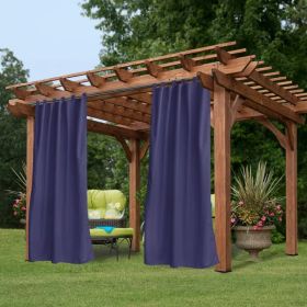 50inch*120inch Navy Luxurious Woolen Outdoor Curtain With Hanging Straps Combine Elegance And Durability For A Comfortable Outdoor Space. (Option: 50inch120inch)