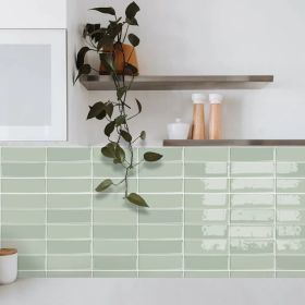 10pcs Self-Adhesive Splash Wall Tiles, 10x10 Inch Self-Adhesive Subway Tiles, Suitable For Kitchen And Bathroom Walls, Easy Installation DIY Home Deco (Option: 1)
