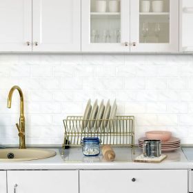 10pcs, Self-Adhesive Tiles 12x12 Inch Vintage 3D Self-Adhesive Backsplash Wall Tiles - High Temperature Resistant Wall Tiles,  For Kitchen, Bathroom, (Option: 1)