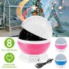 LED Star Sky Projector Night Light Kids Rotating Starry Night Lamp USB Sleep Light Xmas Gift