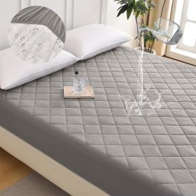 Diamond Grid Ultrasonic Waterproof Mattress Protector (Option: W13664142)