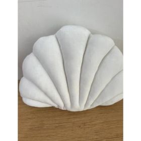 Simulation Shell Pillow Cushion Doll Nap Pillow (Option: White-L)