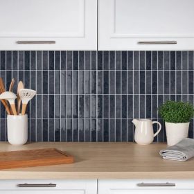 10pcs Slate Gray Self-Adhesive Tiles 12x12 Inch Industrial Style 3D Self-Adhesive Backsplash Wall Tiles Waterproof Heat Ret Wall Tiles, Suitable For M (Option: 1)