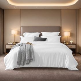 2-Pack White & Pink 3-Piece Bedding Set Solid Duvet Cover Set Includes One Duvet Cover And Two Pillowcases. Suitable For Both Single And Double Beds F (Option: defaulttitle)